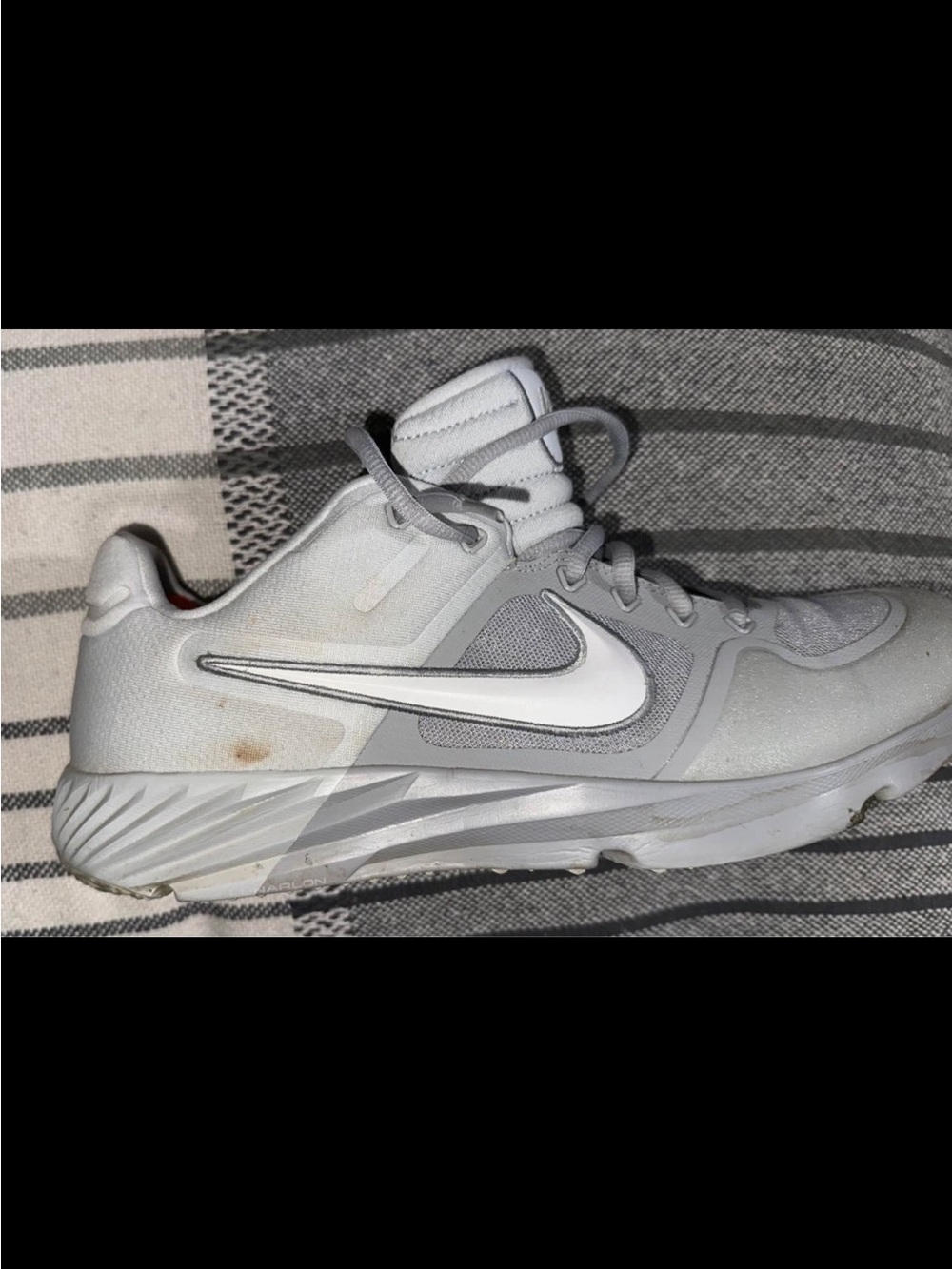 Nike Gray & White Athletic Sneaker - Swoosh Logo